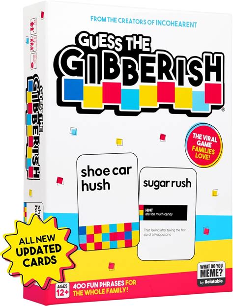 GUESS THE GIBBERISH Flashcards .